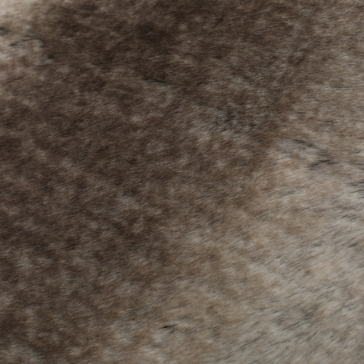 Faux Fur Throw Blanket, 50 x 60 in, Brown Striped