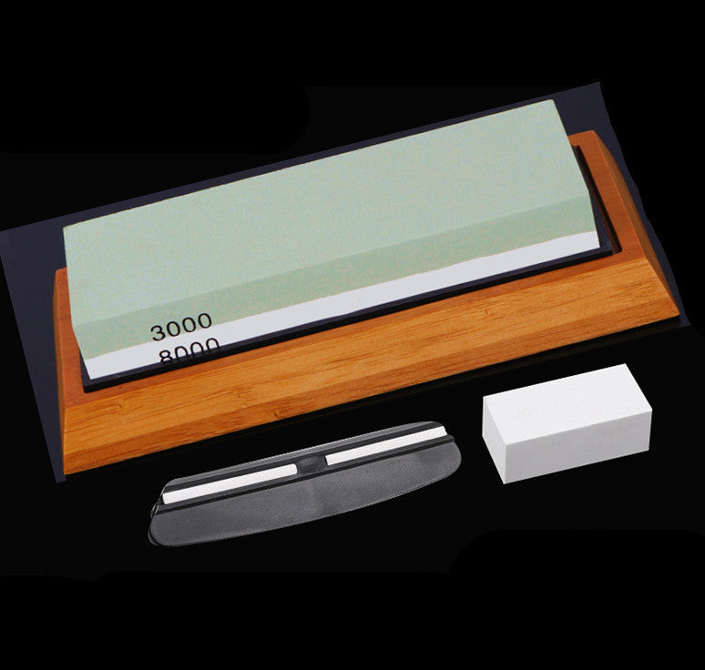 Double-Sided Whetstone Knife Sharpening Set, 3000/8000 Grit