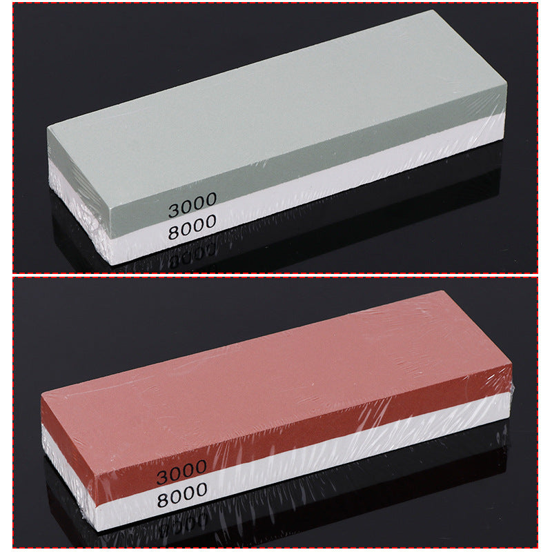 Double-Sided Whetstone Knife Sharpening Set, 3000/8000 Grit
