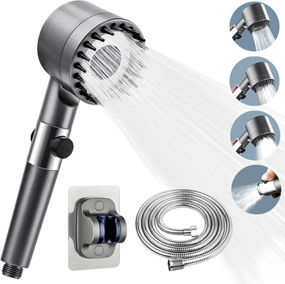 3-Mode Massage Shower Head with Filter and Pause Button